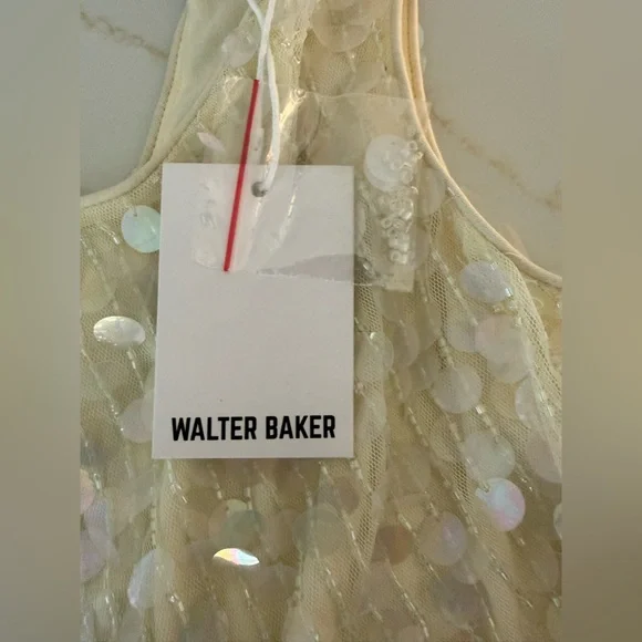 Walter Baker Sequin crop top, NWT size small - Picture 6 of 7